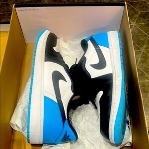 Nike Black and Blue Sneakers